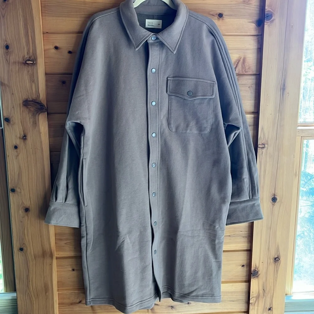 NWT TKEES Oversized Shirt Jacket - Picture 1 of 7